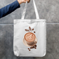 Say Cappuccino Tote Bag Zipper Tote Bag by @rd_digital_store
