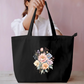 Flower illustration Tote Bag Everyday Large Tote Bag by @rd_digital_store