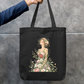 Floral She Tote Bag Zipper Tote Bag by @rd_digital_store