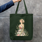 Floral She Tote Bag Zipper Tote Bag by @rd_digital_store