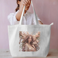 Floral She Tote Bag Everyday Large Tote Bag by @rd_digital_store