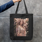 Floral She Tote Bag Zipper Tote Bag by @rd_digital_store