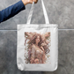 Floral She Tote Bag Zipper Tote Bag by @rd_digital_store