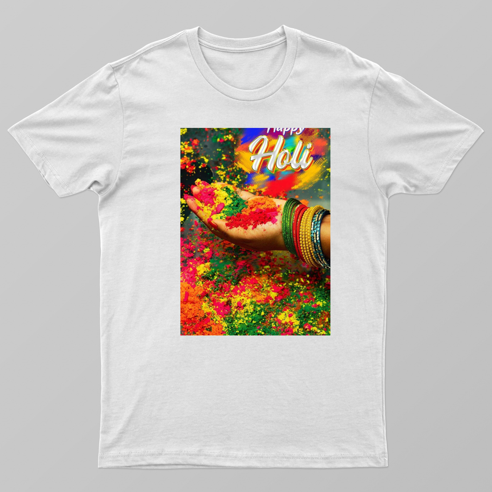 Holi picture Unisex T-shirt by Susweta Bagchi