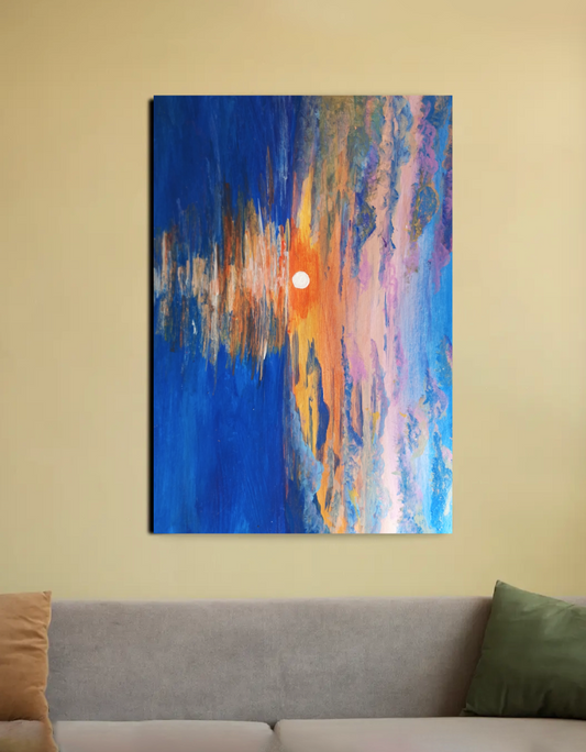 Sunset breeze 20"x30" Canvas Poster by @sreya_creates