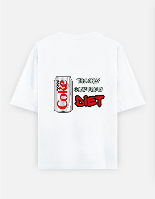 Diet Coke Oversized T-shirt (Back print) by @diva_chhabra03