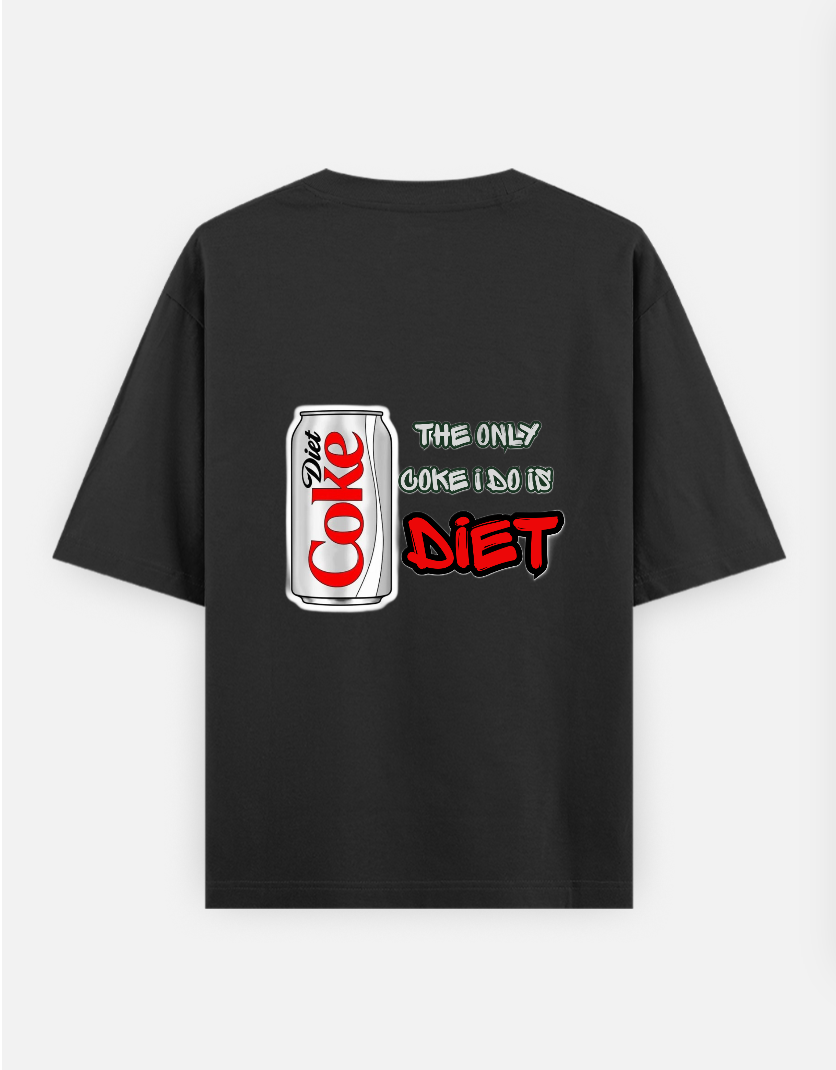 Diet Coke Oversized T-shirt (Back print) by @diva_chhabra03