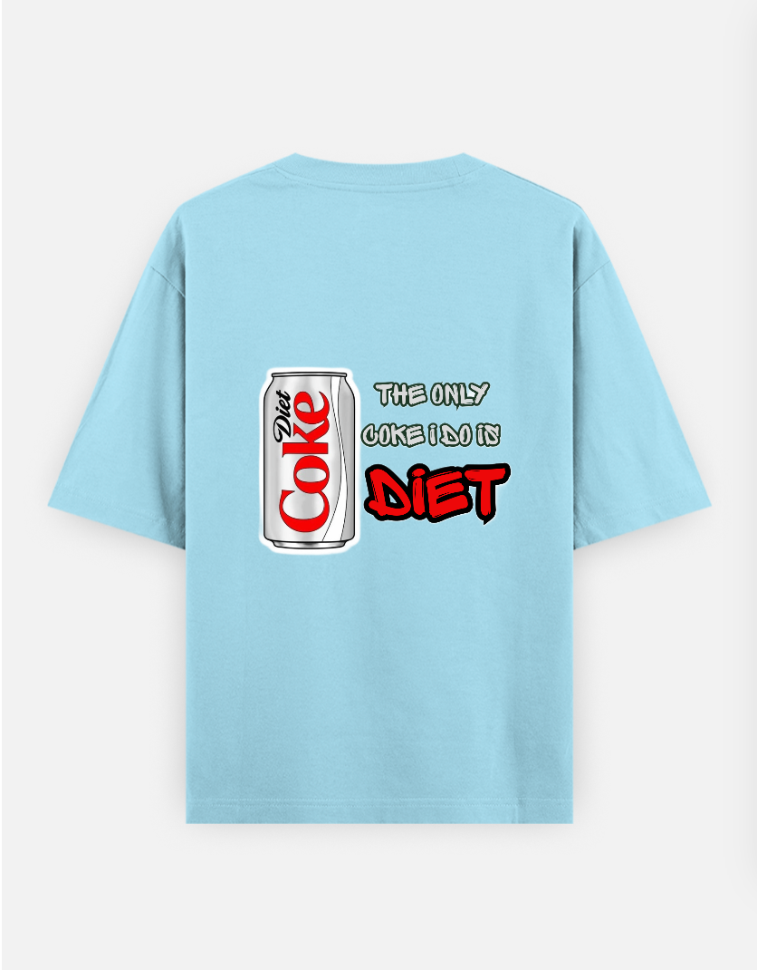 Diet Coke Oversized T-shirt (Back print) by @diva_chhabra03