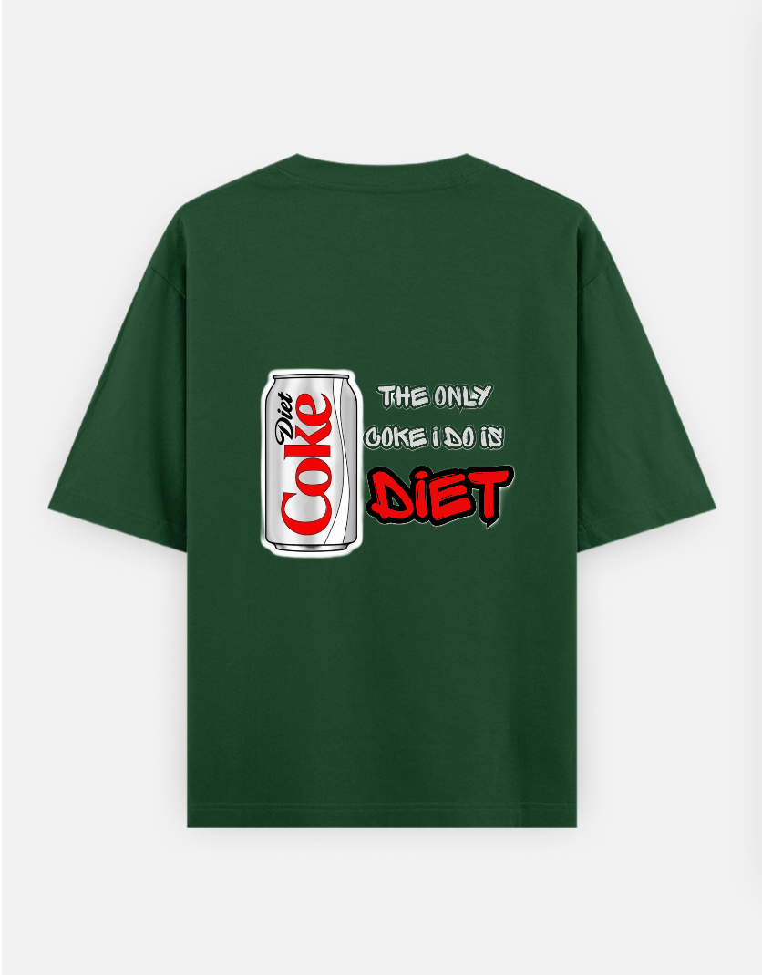 Diet Coke Oversized T-shirt (Back print) by @diva_chhabra03