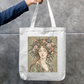 Floral She Tote Bag Zipper Tote Bag by @rd_digital_store
