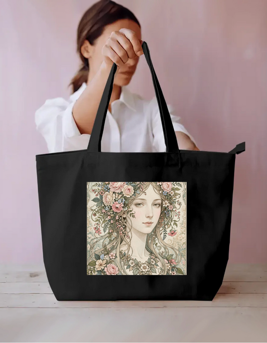 Floral Me Tote Bag Everyday Large Tote Bag by @rd_digital_store