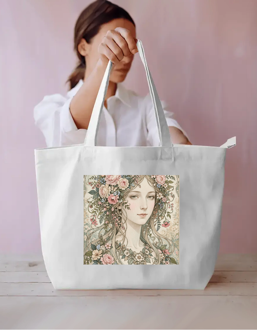 Floral Me Tote Bag Everyday Large Tote Bag by @rd_digital_store