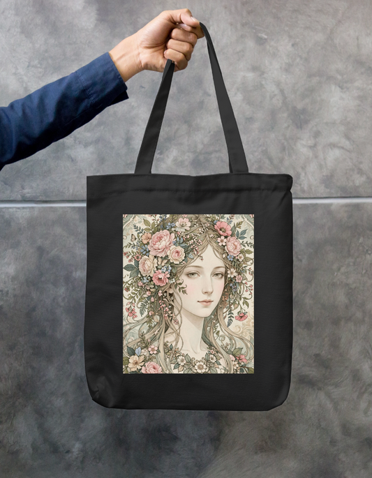 Floral Me Tote Bag Zipper Tote Bag by @rd_digital_store