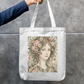 Floral Me Tote Bag Zipper Tote Bag by @rd_digital_store