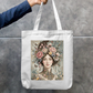 Floral Me Tote Bag Zipper Tote Bag by @rd_digital_store
