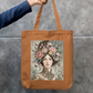Floral Me Tote Bag Zipper Tote Bag by @rd_digital_store