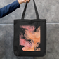 Abstract Pink Tote Bag Zipper Tote Bag by @rd_digital_store