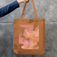 Abstract Pink Tote Bag Zipper Tote Bag by @rd_digital_store