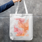 Abstract Pink Tote Bag Zipper Tote Bag by @rd_digital_store