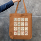 Love Stamp Tote Bag Zipper Tote Bag by @rd_digital_store