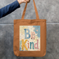 Be Kind Tote Bag Zipper Tote Bag by @rd_digital_store