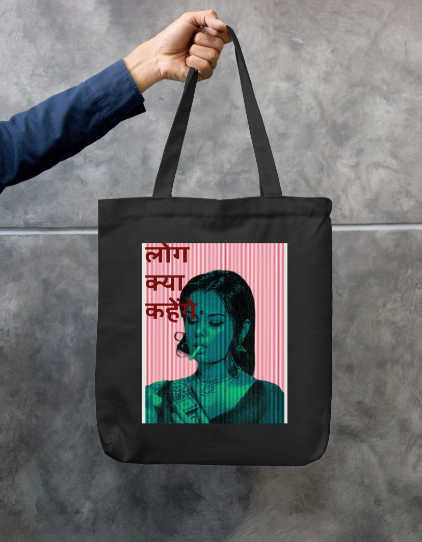 Log kya kahenge Zipper Tote Bag by @Anuuuzz010