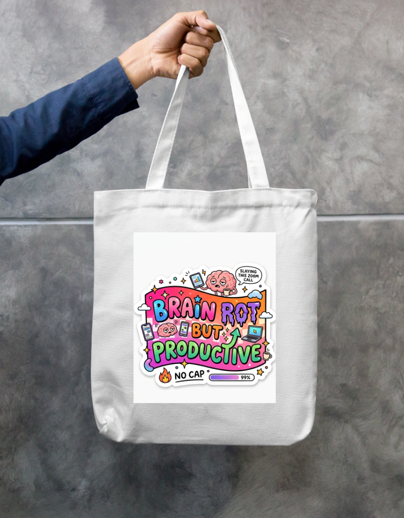 Productivity Zipper Tote Bag by @Anuuuzz010