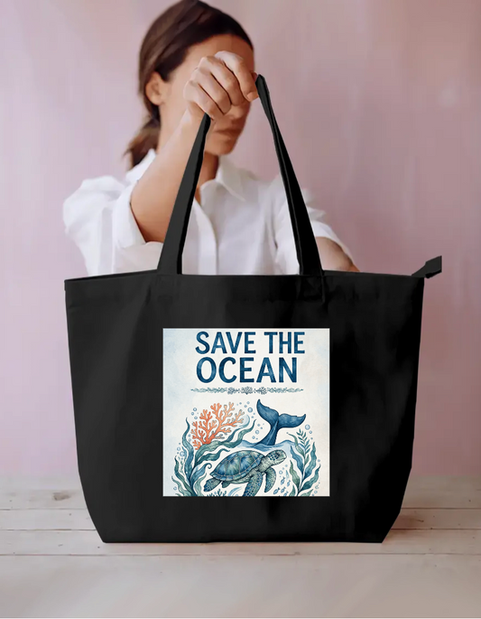 Save Ocean Tote Bag Everyday Large Tote Bag by @rd_digital_store