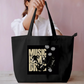 Black tote bag Everyday Large Tote Bag by Somiya Nasir