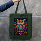 Ornamental Owl Zipper Tote Bag by Shubhra Saha
