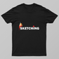 sketching Unisex T-shirt by Sanjay Koriya