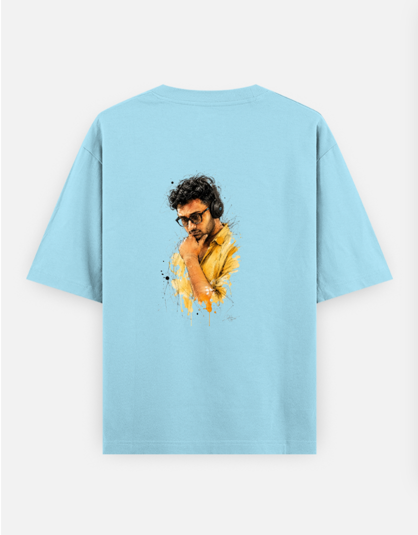 Gamers Oversized T-shirt (Back print) by @dead_prince_2_0