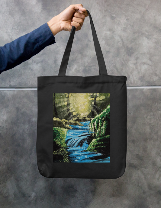 flow of water Zipper Tote Bag by @ocyeanic.minn