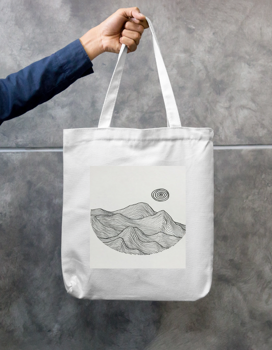 Sun and mountains Zipper Tote Bag by Zeel Mahesh Ramaiya