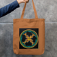 Fish motif Zipper Tote Bag by Shubhra Saha