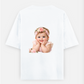 Baby Oversized T-shirt (Back print) by Navami Gowda