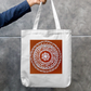 Alpana design Zipper Tote Bag by Shubhra Saha