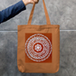Alpana design Zipper Tote Bag by Shubhra Saha