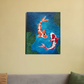 Koi fish pond 16"x20" Canvas Poster by @thegallery.station