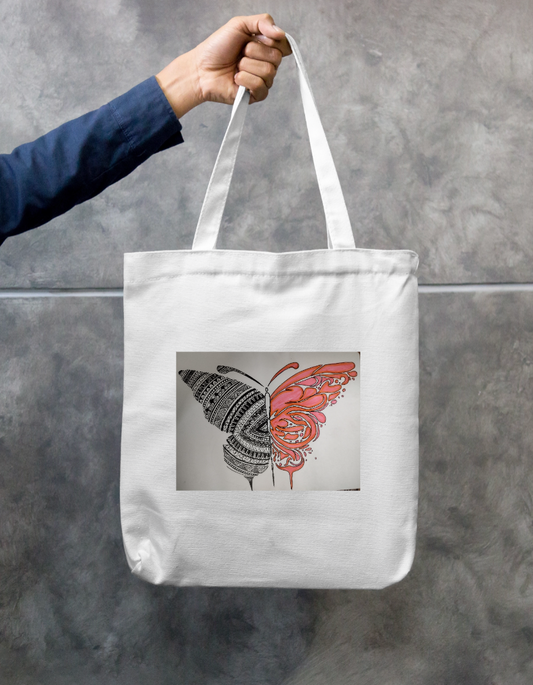 Wings to have Zipper Tote Bag by Pinky