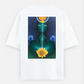 Cosmic Shakti Oversized T-shirt (Back print) by @tonedpaperchairoscuro