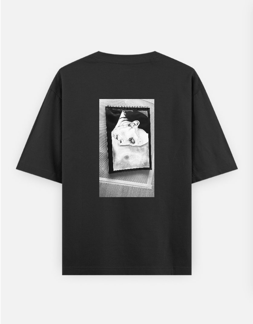Unspoken Oversized T-shirt (Back print) by Akanksha Tiwari 