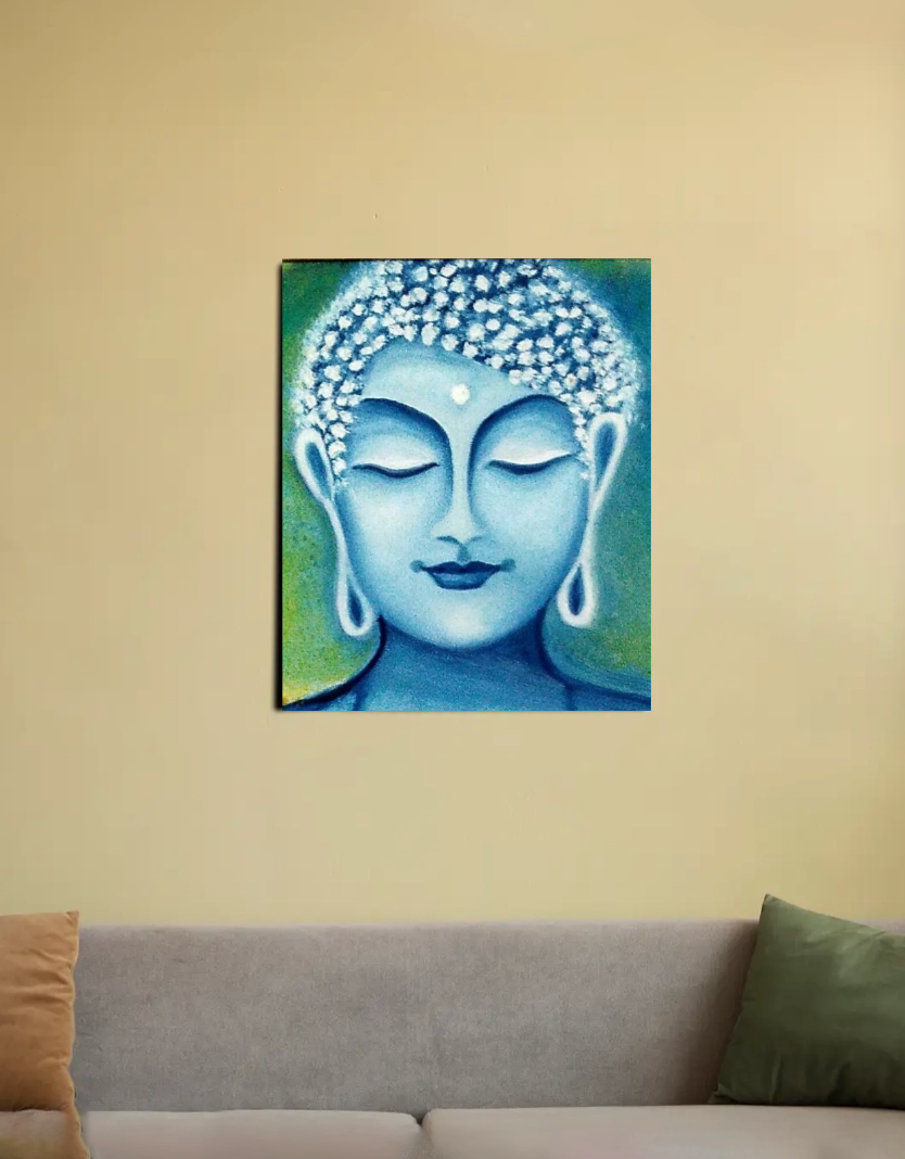 Serene Buddha 16"x20" Canvas Poster by @shubhrasaha68