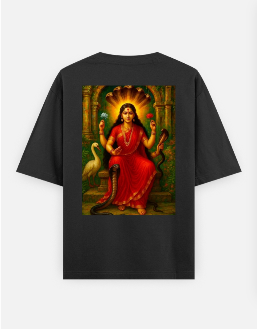 God oversized tshirt Oversized T-shirt (Back print) by @karthikadraws