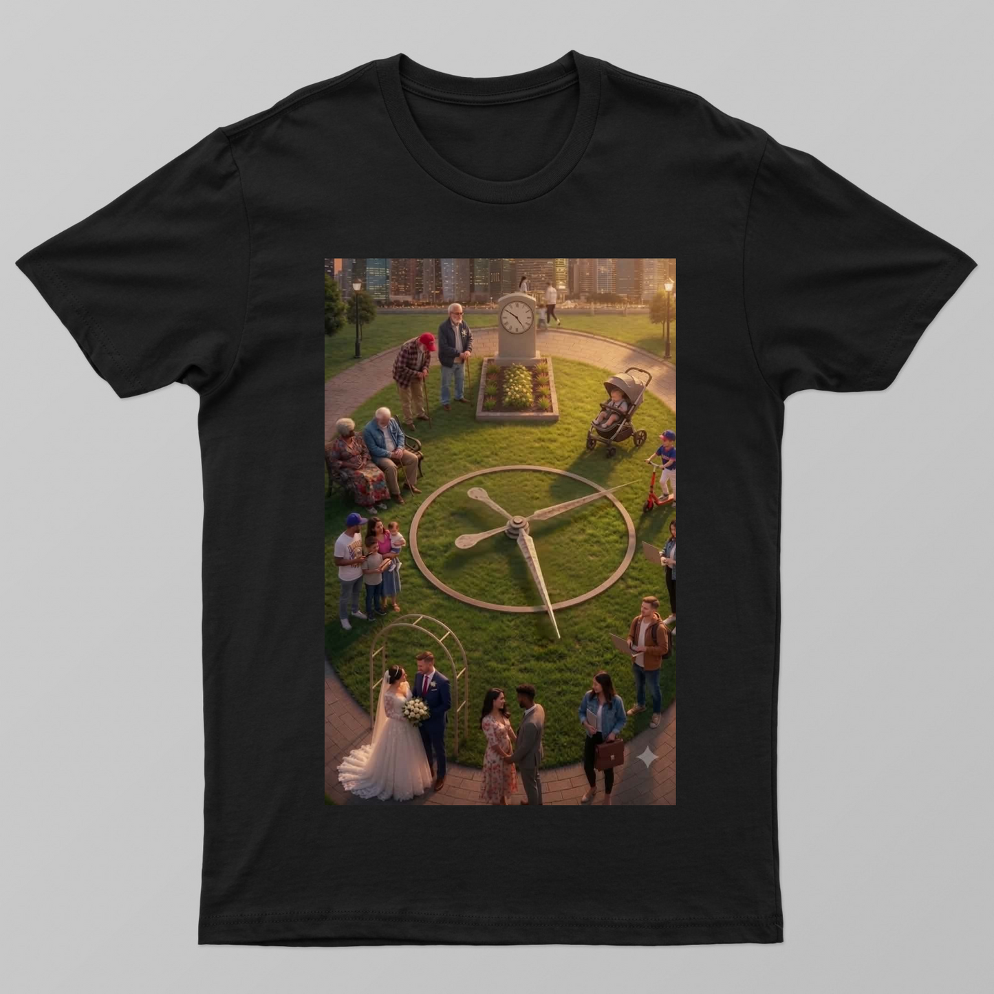 Life circle Unisex T-shirt by BIJEN CHONGTHAM