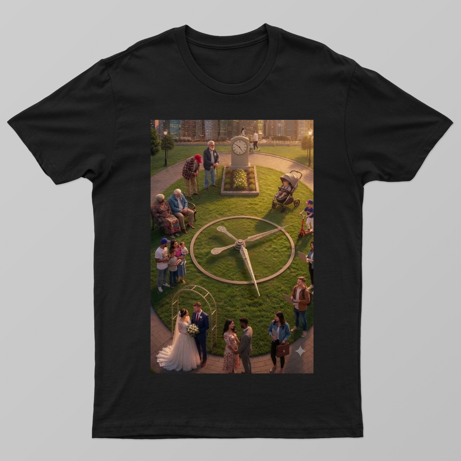 Life circle Unisex T-shirt by BIJEN CHONGTHAM