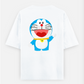 Digital doreamon Oversized T-shirt (Back print) by Mahiya Ali 