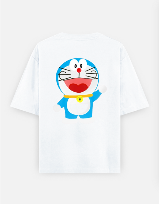 Digital doreamon Oversized T-shirt (Back print) by Mahiya Ali 