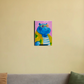 Hippo in paradise 8"x12" Canvas Poster by @artistic_aura0