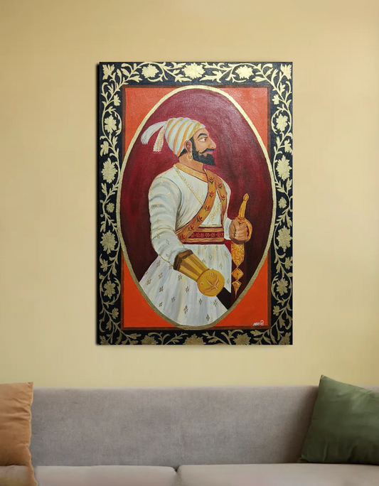 Pending of Chhatrapati Shivaji Maharaj 20"x30" Canvas Poster by @artistry